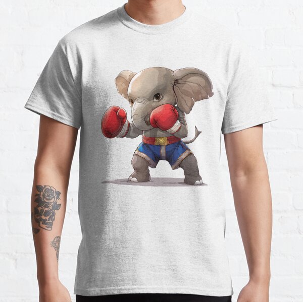 Item preview, Elephant Muay Thai Boxer designed and sold by Catonthecloud.