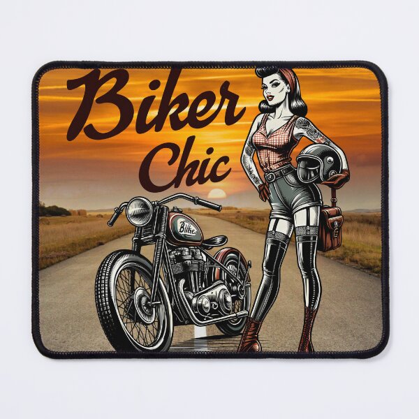 Item preview, Retro Biker Chic designed and sold by MadSharkWear.