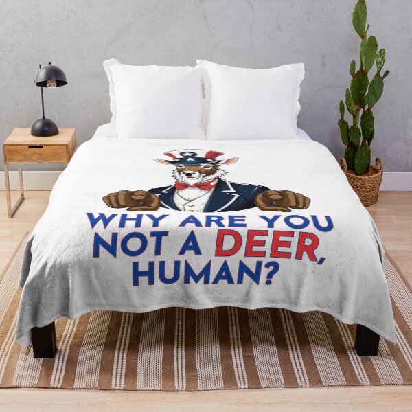 Item preview, Uncle Sam Deer: Why Are You Not a Deer, Human? - Funny Gifts for My Deer Friend Nokotan Fans designed and sold by BaxInke.