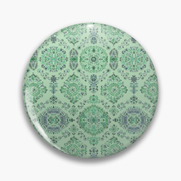 Item preview, Medallion boho mint green designed and sold by Alessandro Remo Mazzoni Remotextiles.