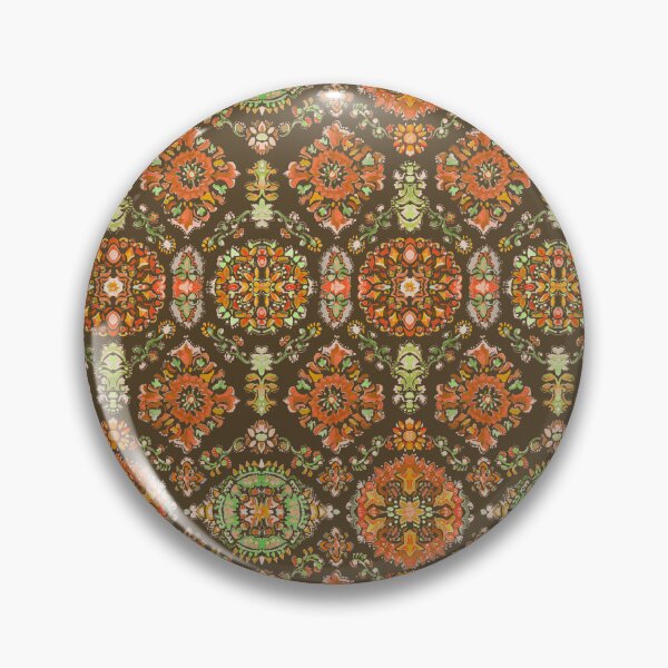 Item preview,  Medallion brown earth designed and sold by Alessandro Remo Mazzoni Remotextiles.