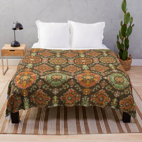 Item preview, Medallion brown earth designed and sold by Alessandro Remo Mazzoni Remotextiles.