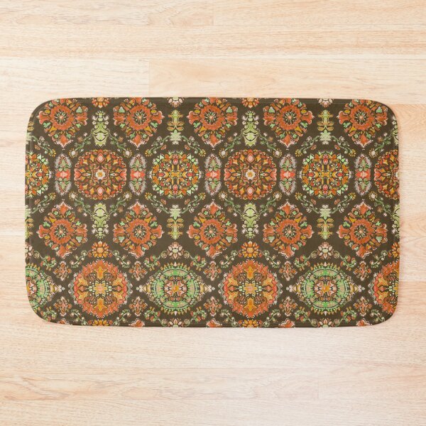 Item preview,  Medallion brown earth designed and sold by Alessandro Remo Mazzoni Remotextiles.