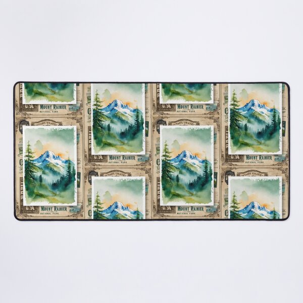 Item preview, Mount Rainier National Park Postcard Vintage Retro Travel Vintage designed and sold by TravelPostcardGems.