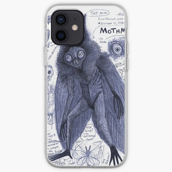 Mothman Anatomy Artwork by EgertronPuck iPhone Soft Case