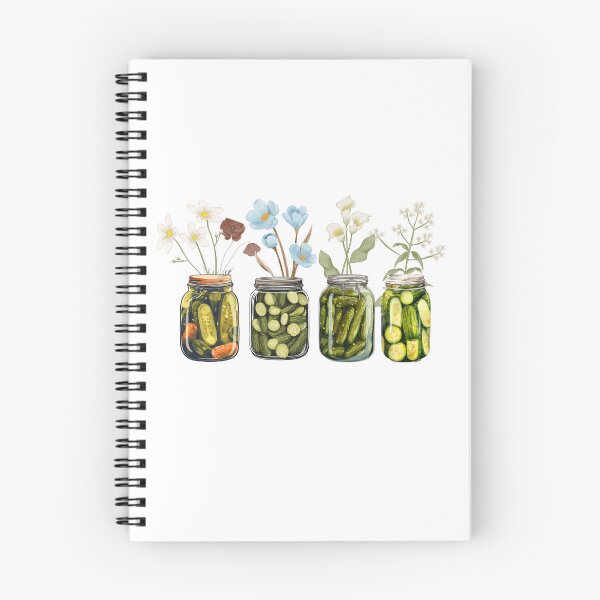 Item preview, Vintage Canned Pickles Funny Floral Jar designed and sold by Art-of-amine.