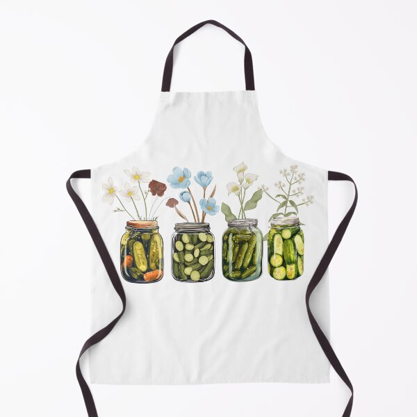 Item preview, Vintage Canned Pickles Funny Floral Jar designed and sold by Art-of-amine.