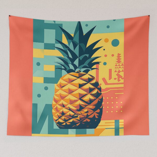 Item preview, Retro Pineapple Vibes designed and sold by SQSHD-Pineapple.