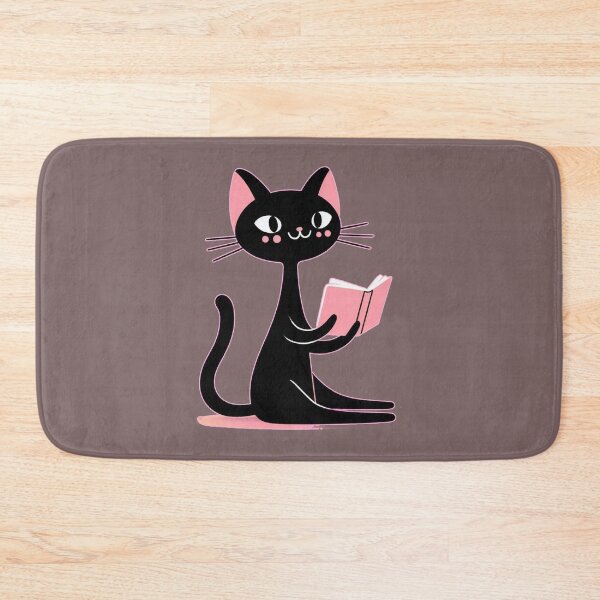Item preview, Black Cat Pink Ear enjoy reading pink Book designed and sold by Nanthanon.