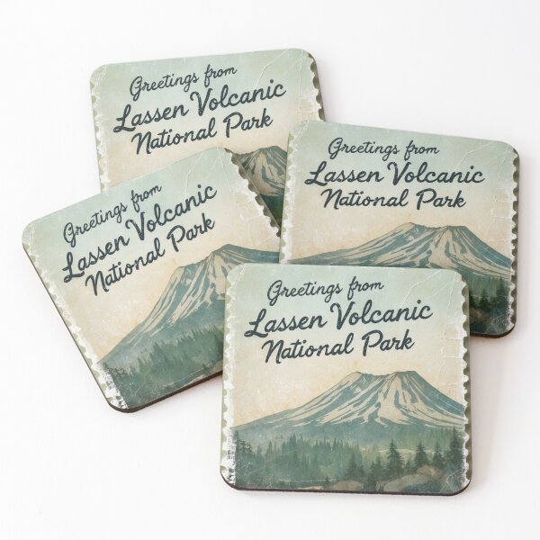 Item preview, Lassen Volcanic National Park Postcard Vintage Retro Travel Vintage designed and sold by TravelPostcardGems.
