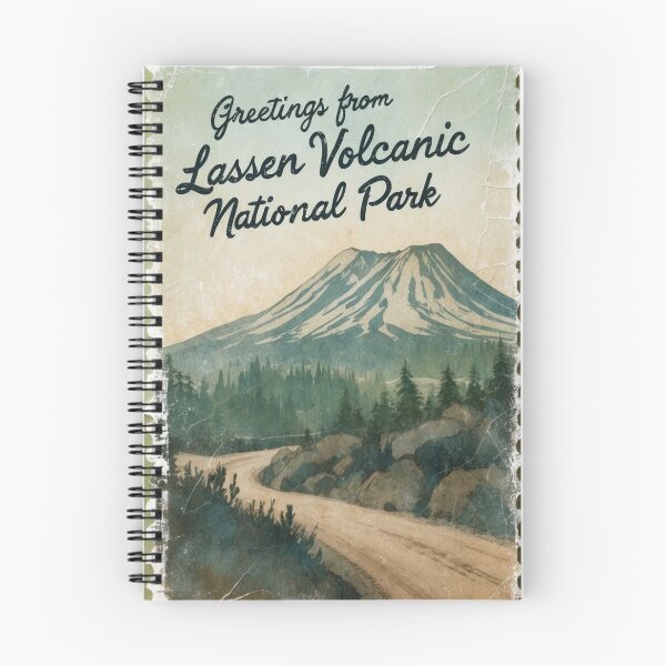 Item preview, Lassen Volcanic National Park Postcard Vintage Retro Travel Vintage designed and sold by TravelPostcardGems.