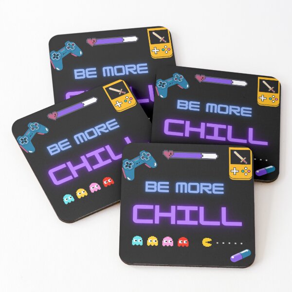 Item preview, Be more chill logo with retro games designed and sold by MusicalCreator.