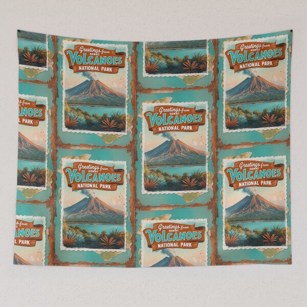 Item preview, Hawaii Volcanoes National Park Postcard Vintage Retro Travel Vintage designed and sold by TravelPostcardGems.