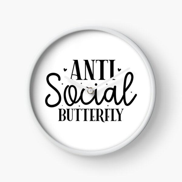 Item preview, Anti social butterfly designed and sold by Made-by-Gus.