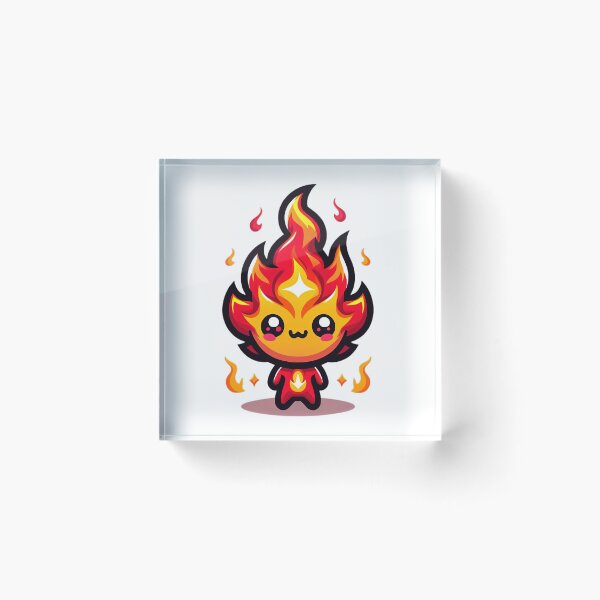 Item preview, Fire Elemental Chibi Art | Fiery Element Cute Design designed and sold by NipponLifestyle.