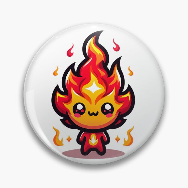 Item preview, Fire Elemental Chibi Art | Fiery Element Cute Design designed and sold by NipponLifestyle.