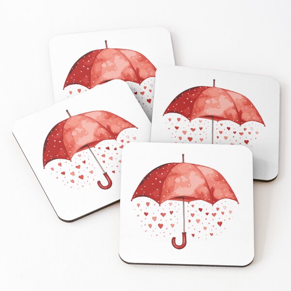Item preview, Red Umbrella in Love Rain designed and sold by Liededrom..