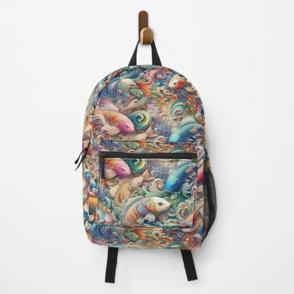 Item preview, Spectacular Colorful Gold Fish Pattern  designed and sold by DigiDreamyArt.