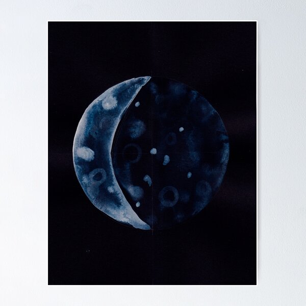 Item preview, Moon, First Quarter designed and sold by elisechristine.
