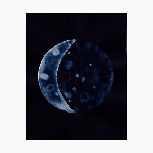 Item preview, Moon, First Quarter designed and sold by elisechristine.