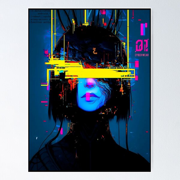 Item preview, Vaporwave Aesthetic Glitch Girl  designed and sold by ShurikenStar.