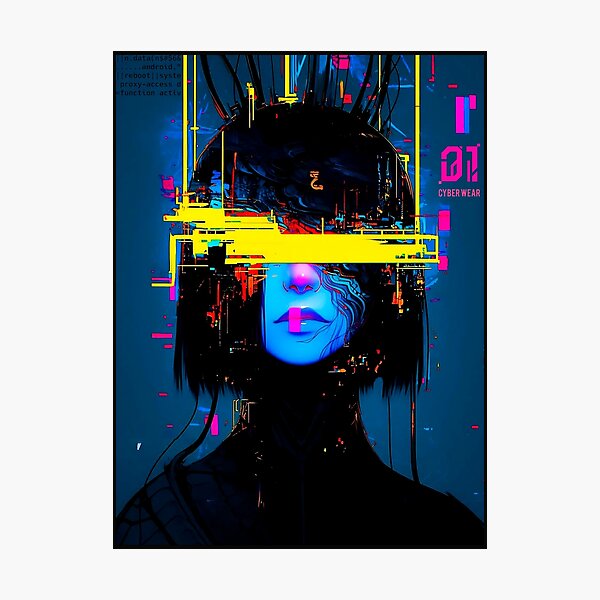 Item preview, Vaporwave Aesthetic Glitch Girl  designed and sold by ShurikenStar.