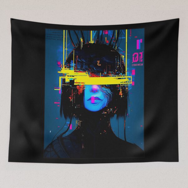 Aperçu de l'œuvre Fille de glitch esthétique Vaporwave créée et vendue par ShurikenStar.
