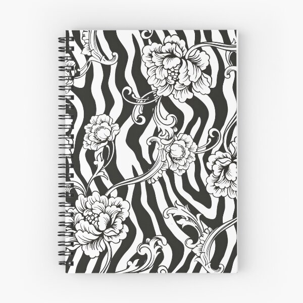 Item preview, Ornamental flowers on zebra print designed and sold by UrbanCult-Store.