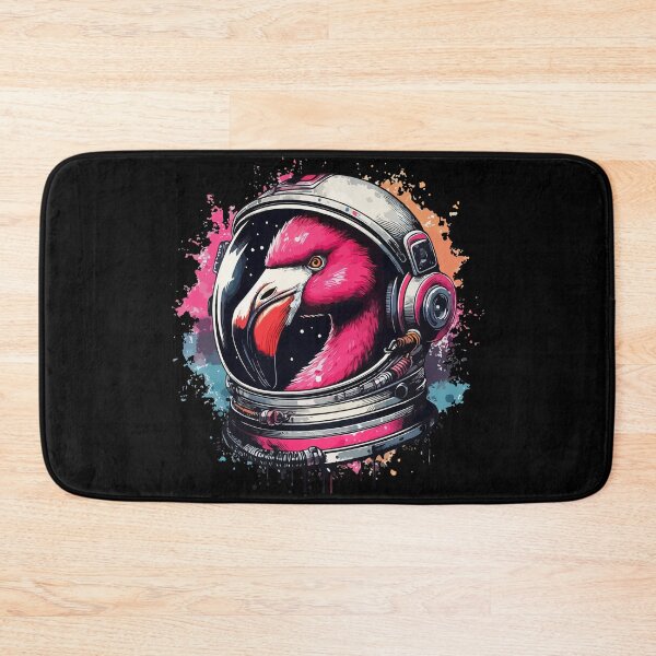 Item preview, Funny Astronaut Pink Flamingo Pop Art Splash designed and sold by TomFrontierArt.