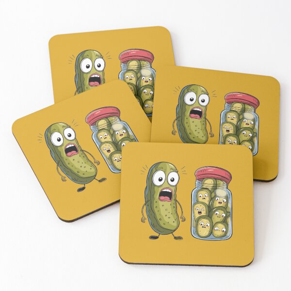 Item preview, Funny Pickle Surprise Cucumber And A Jar Of Sliced Pickles designed and sold by Fatimah Saeed.