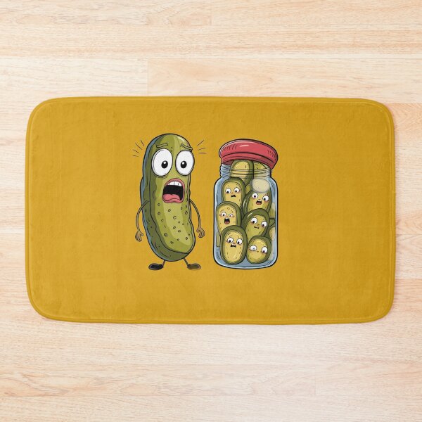 Item preview, Funny Pickle Surprise Cucumber And A Jar Of Sliced Pickles designed and sold by Fatimah Saeed.
