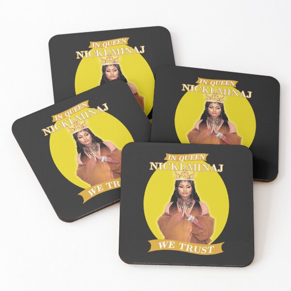 Item preview, In Queen Nicki Minaj We Trust Artwork, in Yellow designed and sold by goldsaturnmerch.