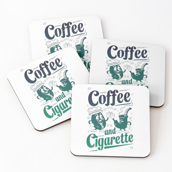 Item preview, Coffee and Cigarette_vintage graphic designed and sold by FORPOTATOPARTY.