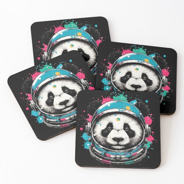 Item preview, Funny Astronaut Panda Pop Art Splash designed and sold by TomFrontierArt.