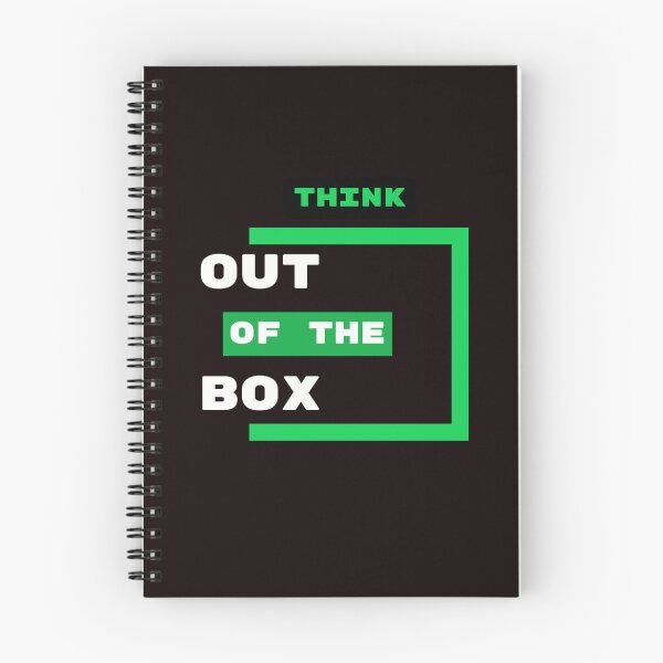 Item preview, Think Out of the Box Green, White and Black designed and sold by Gretel Moss.