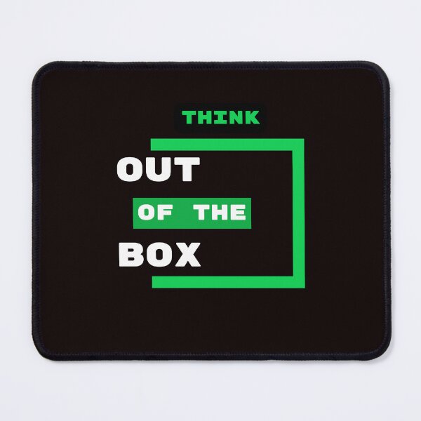 Item preview, Think Out of the Box Green, White and Black designed and sold by Gretel Moss.