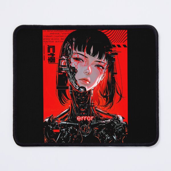 Item preview, Cyberpunk Cyborg Girl designed and sold by ShurikenStar.