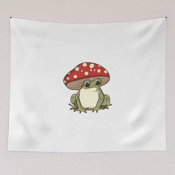 Item preview, Cute mushroom frog fly agaric designed and sold by Anbe_design.