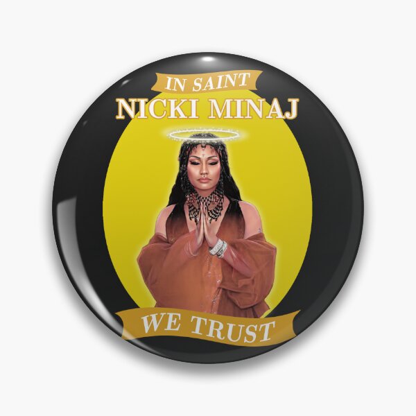 Item preview, In Saint Nicki Minaj We Trust Artwork in Yellow designed and sold by goldsaturnmerch.
