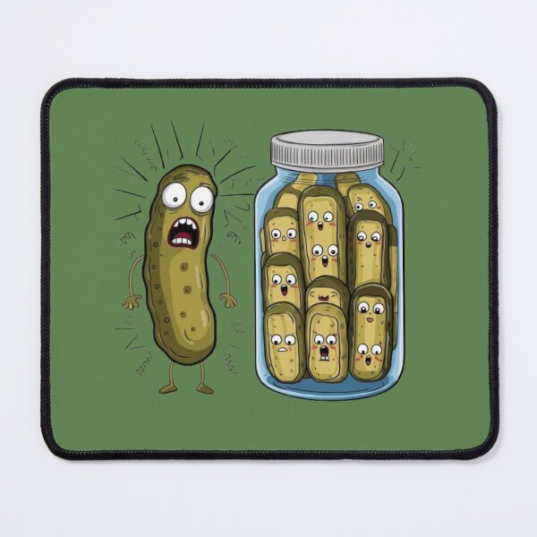 Item preview, Funny Pickle Surprise Cucumber And A Jar Of Sliced Pickles designed and sold by Fatimah Saeed.