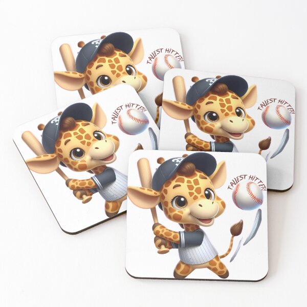 Item preview, Funny Giraffe Baseball, Tallest Hitter! designed and sold by beyazart.