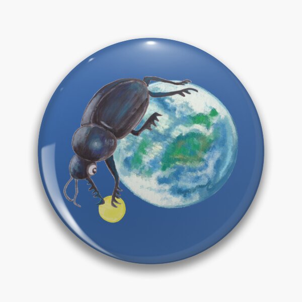Item preview, Sacred Scarab Beetle Rolling Earth And Moon designed and sold by Julia Doria.
