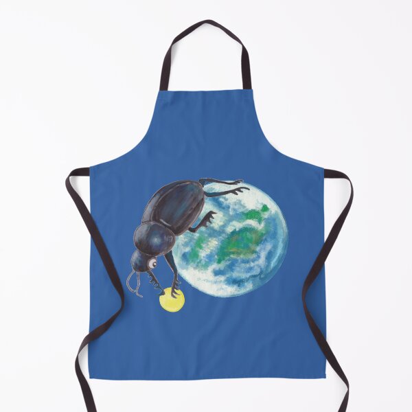 Item preview, Sacred Scarab Beetle Rolling Earth And Moon designed and sold by Julia Doria.
