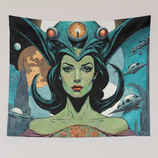 Item preview, Space Woman Art designed and sold by Planetporridge.