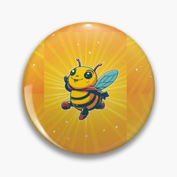 Item preview, Anthropomorphic Superhero Bee in Vibrant Colors designed and sold by Piotrek0001.