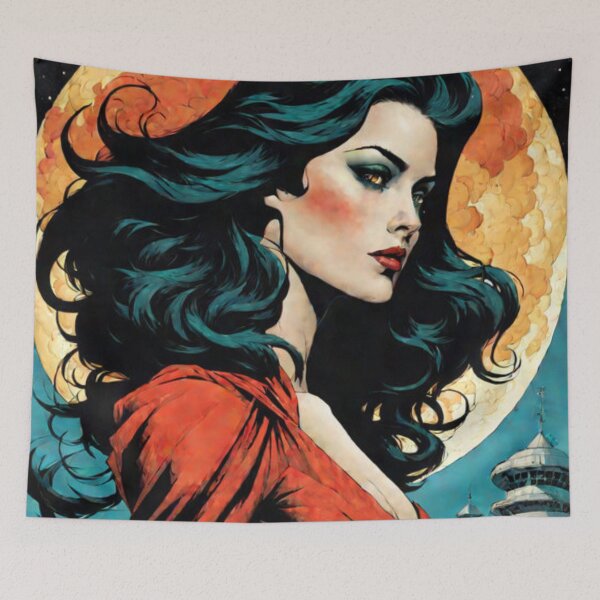 Item preview, Beautiful Space Woman designed and sold by Planetporridge.