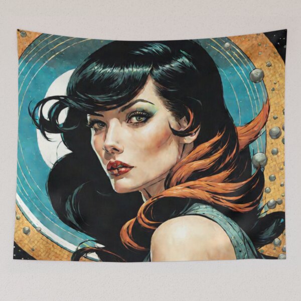 Item preview, Pretty Space Woman designed and sold by Planetporridge.