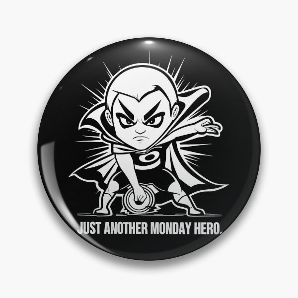 Item preview, Monday Motivation: A Black and White Hero's Leap into Action designed and sold by SplashTastic.