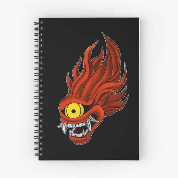 Item preview, Hitodama - Fiery Cyclopean Demon Mask  designed and sold by insidelukeshead.