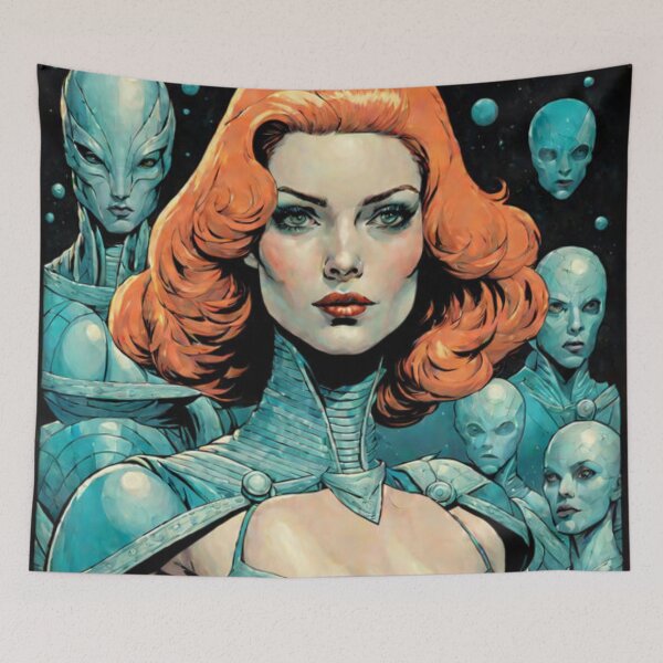 Item preview, Comic Design Space Woman designed and sold by Planetporridge.